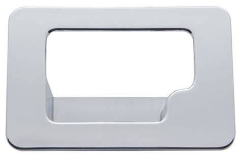 Chrome Plastic Glove Box Latch Trim For Peterbilt 389 (2008+), 387 (2001-2010), & Kenworth T600 (2002-2006)