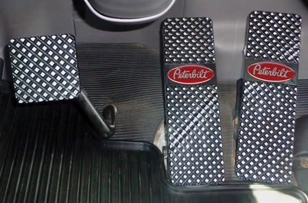 Peterbilt Black Diamond Billet Pedals