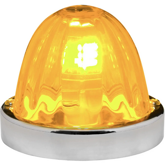 Flush Mount Golden Yellow Glass PLUS Watermelon Kit