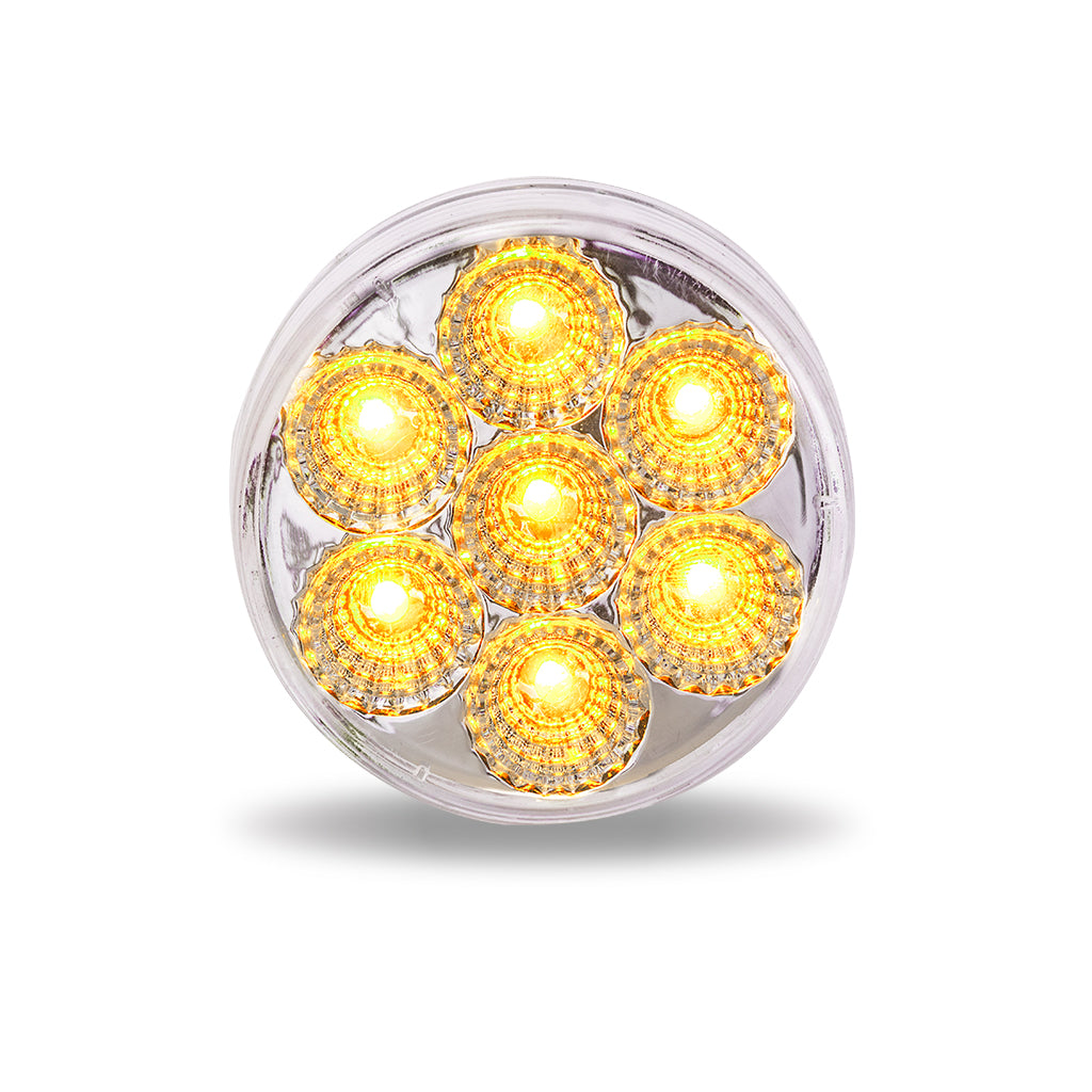 2.5″ Amber Marker to Auxiliary Round LED Light – 7 Diodes