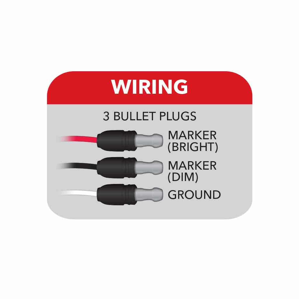 3/4″ Marker Round LED Light – 3 Diodes