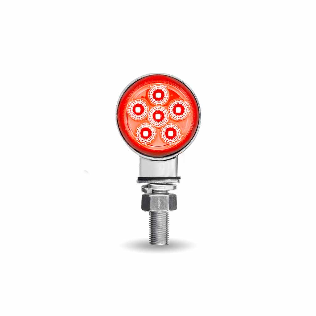 Clearance Marker to Auxiliary 1.8″ Mini Double Face Round Reflector LED Light – 12 Diodes