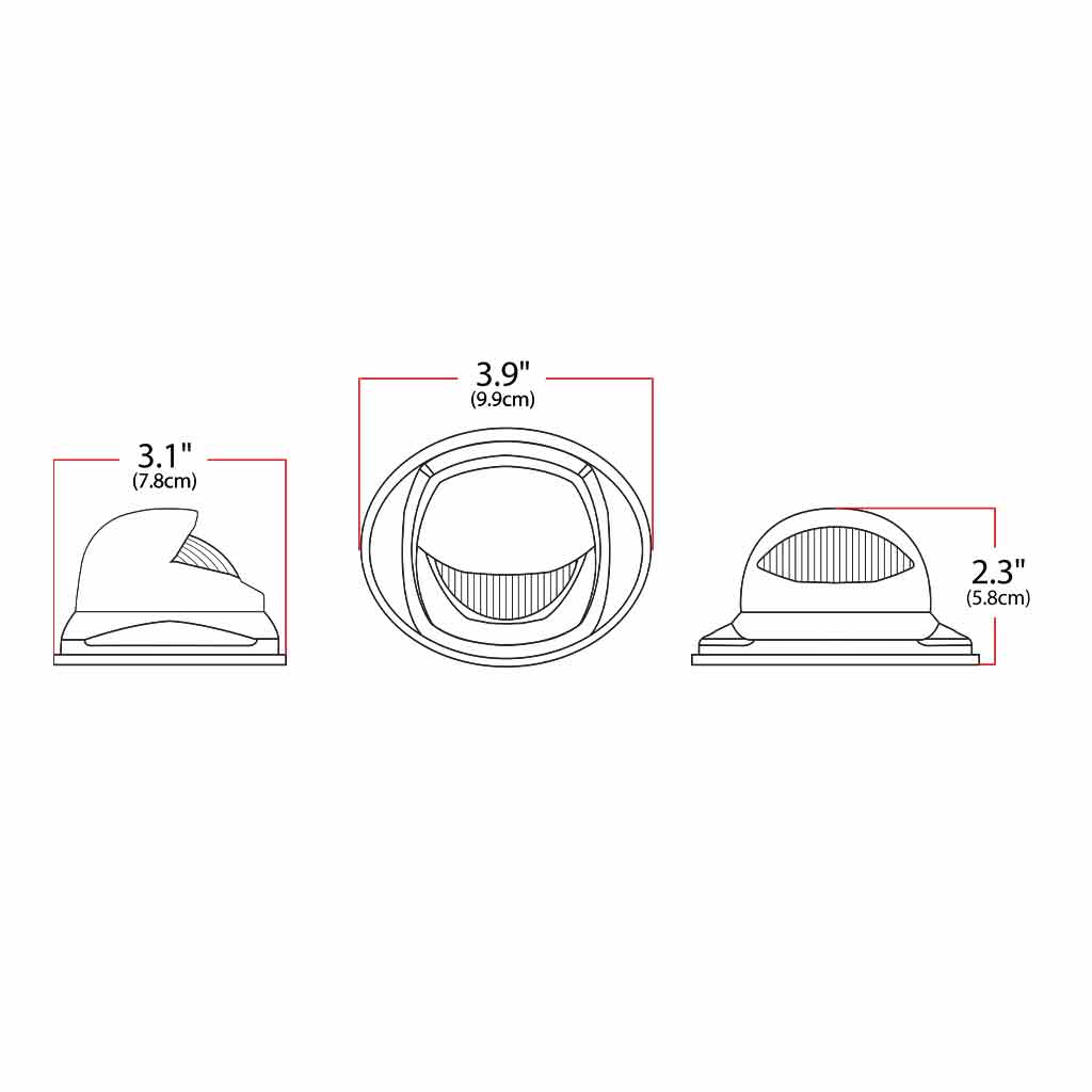 White Courtesy & Amber Marker Auxiliary Mini Step LED – KW OE Plug