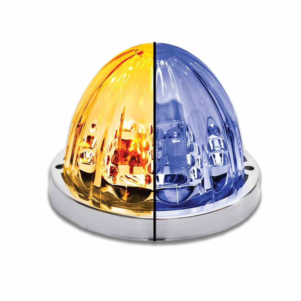 Amber Clearance & Marker Star-Burst Watermelon LED Light