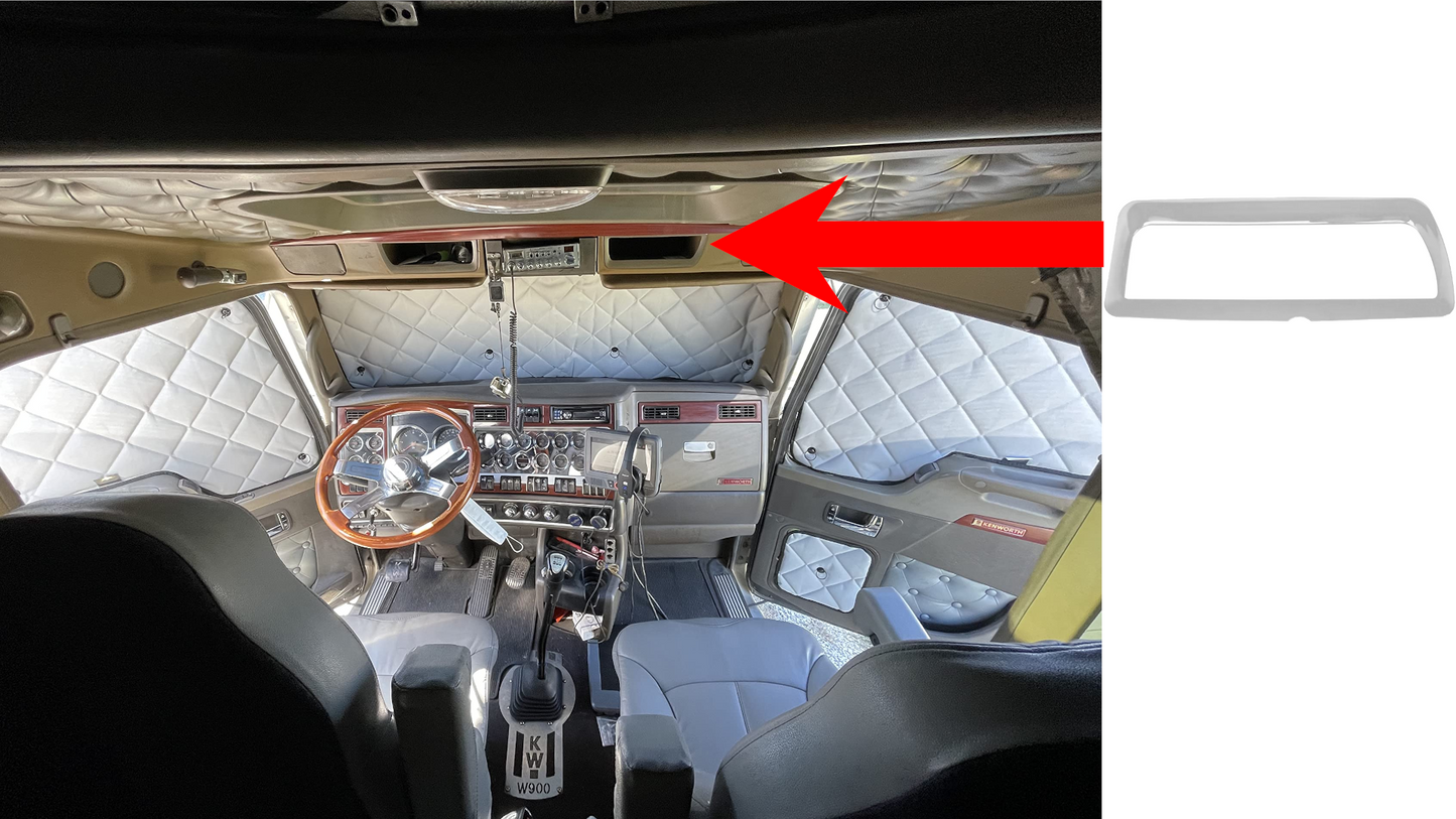 Header Pocket Bezel Trim for Kenworth W&T