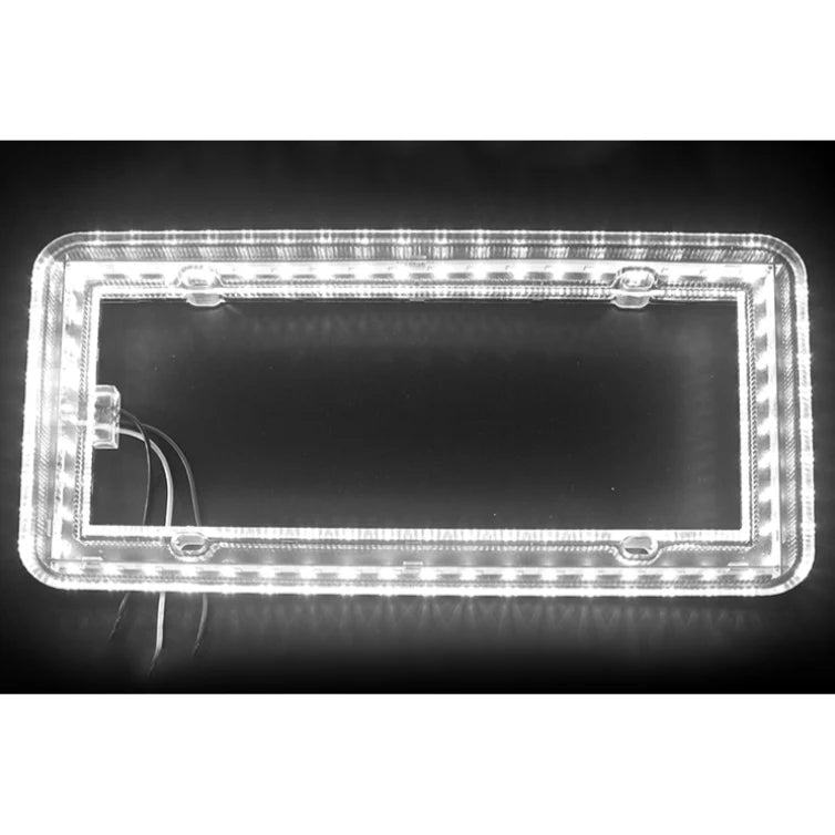 Halo Glow Light for License Plates, amber and white LEDs