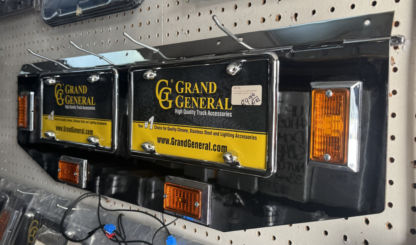 License Plate Holder Kits 2 Plates 4 Lights