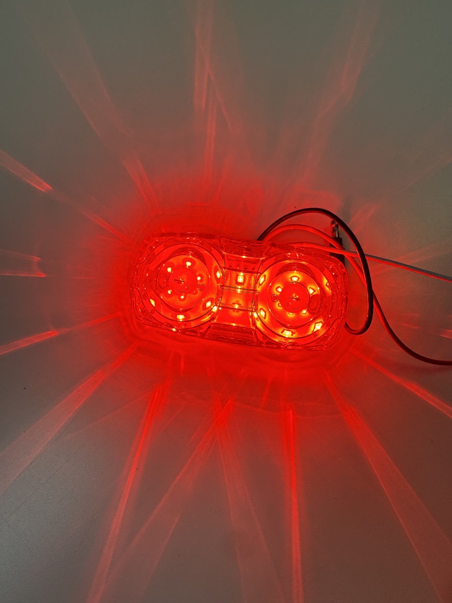 Clearance Marker “Star-burst” Double Bullseye LED Light – 18 Diodes