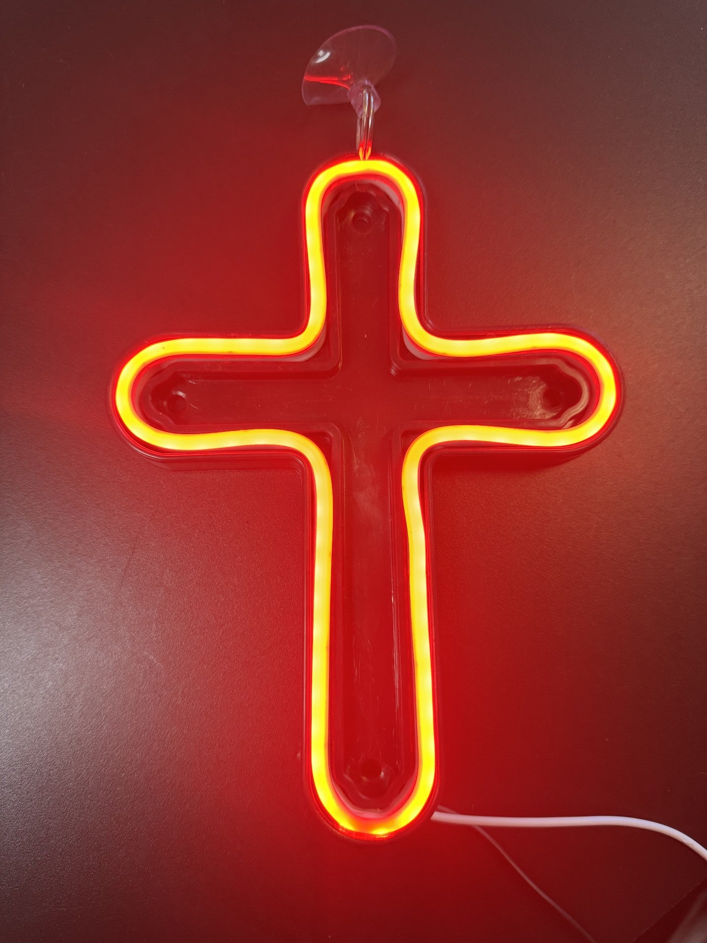 CROSS WITH NEON LED LIGHT