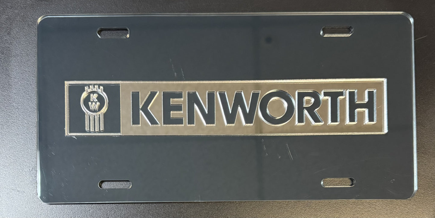 KENWORTH COLOR LICENSE PLATE FRAMES