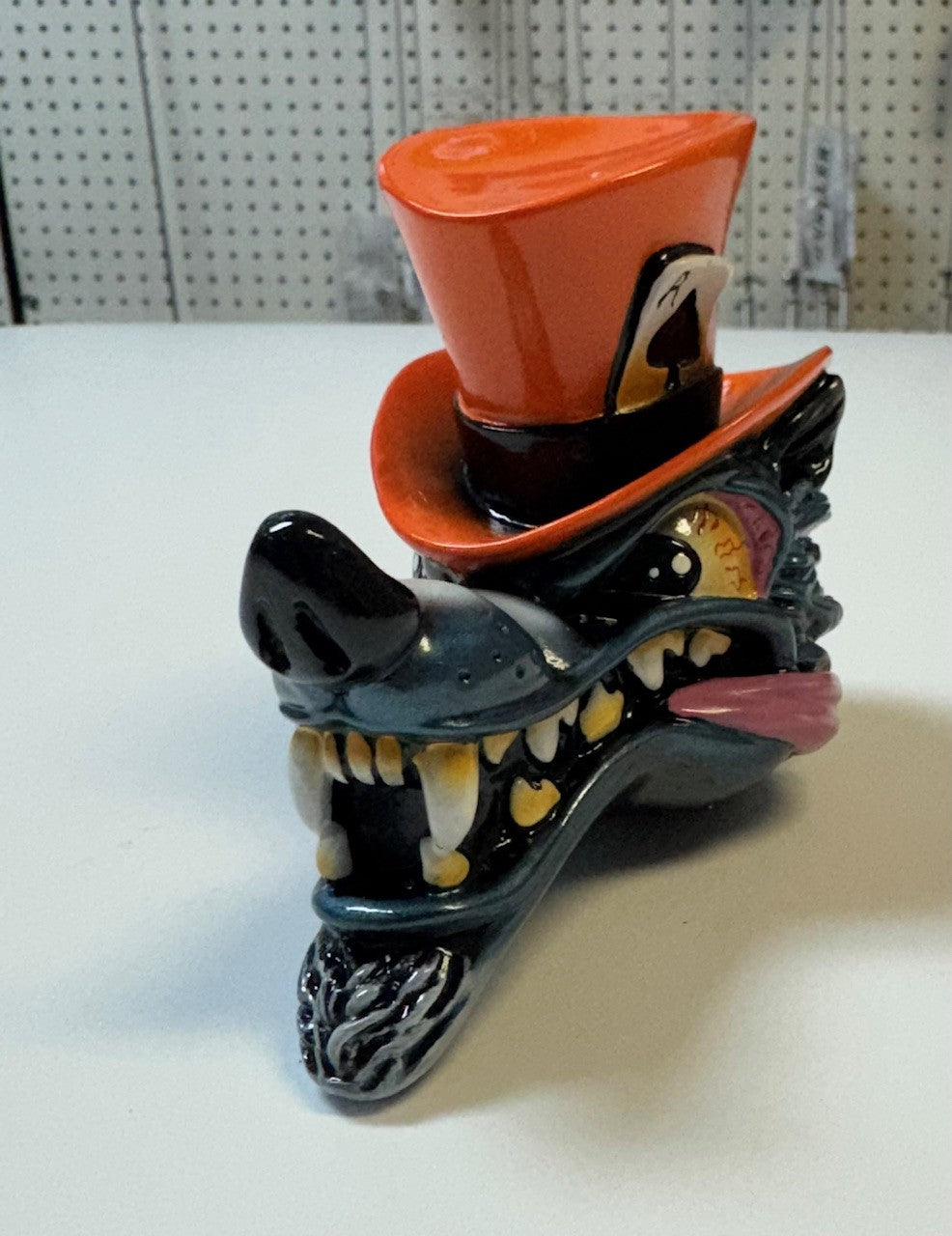 Top Hat Wolf Shifter Head
