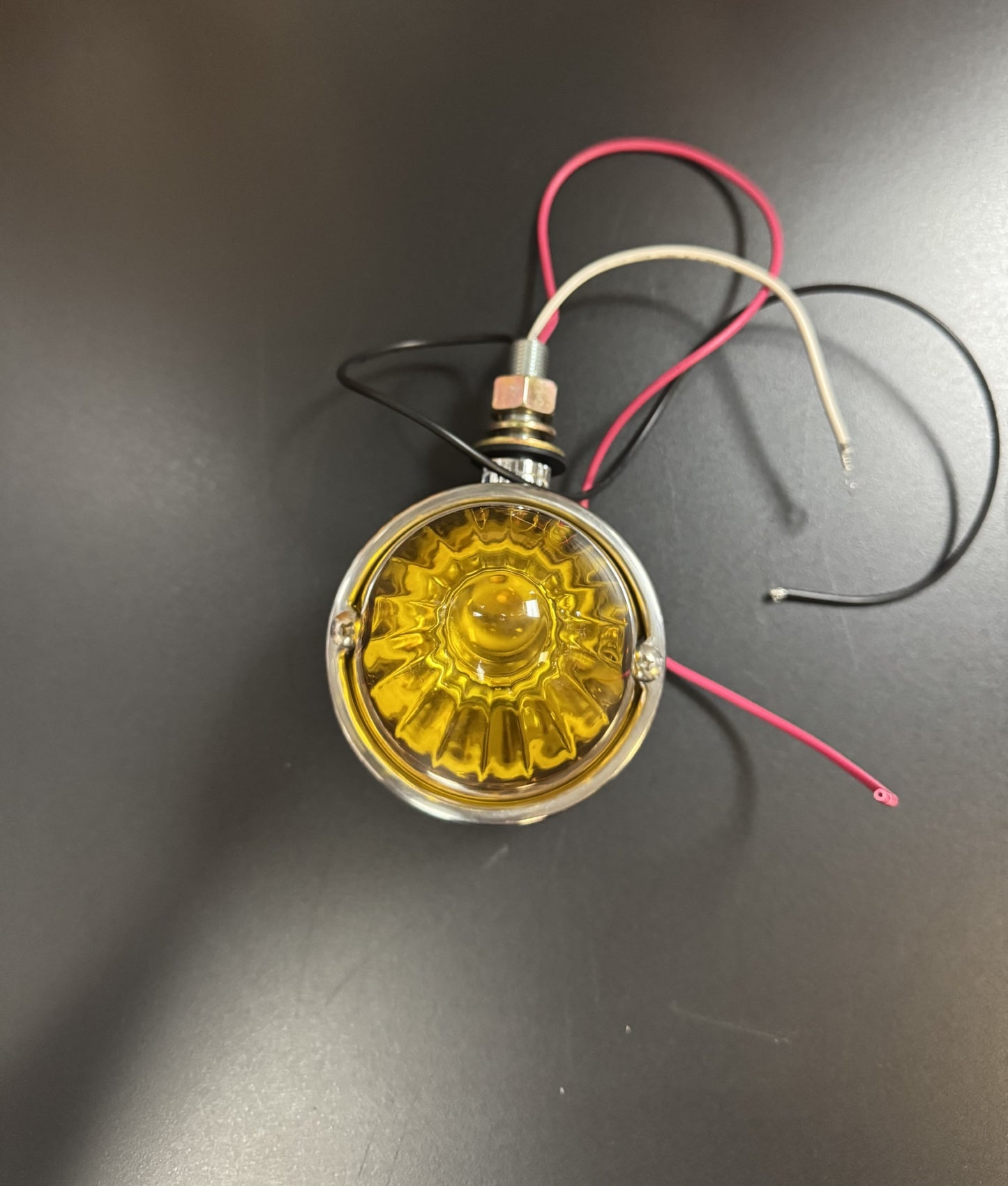 Golden Yellow Watermelon Pedestal Light