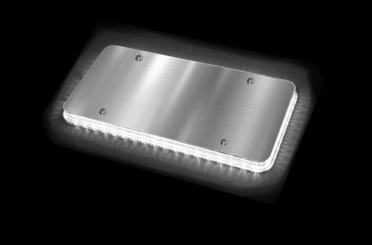 Halo Glow Light for License Plates, amber and white LEDs