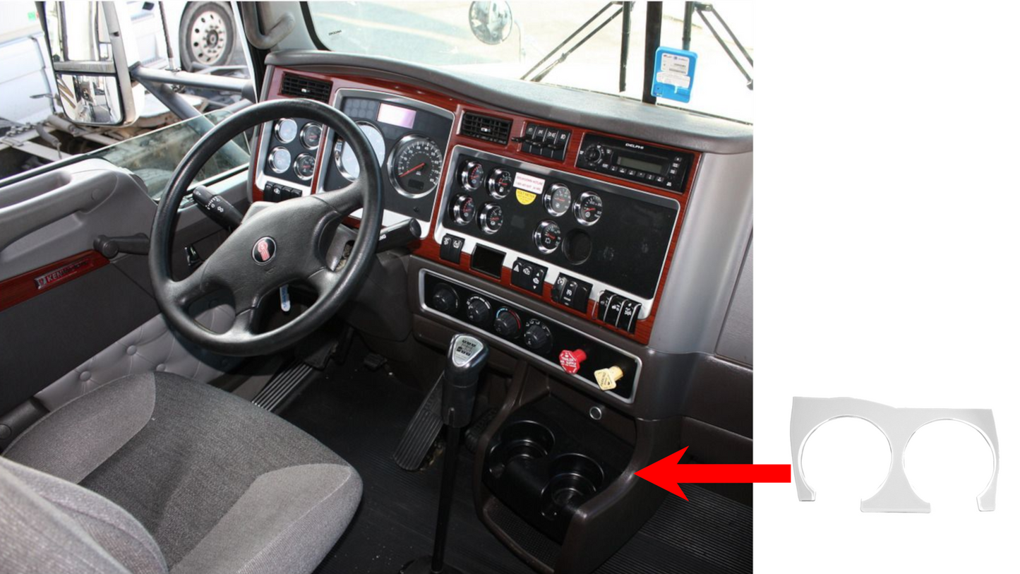 Cup Holder Trim for the Kenworth T660 & W900