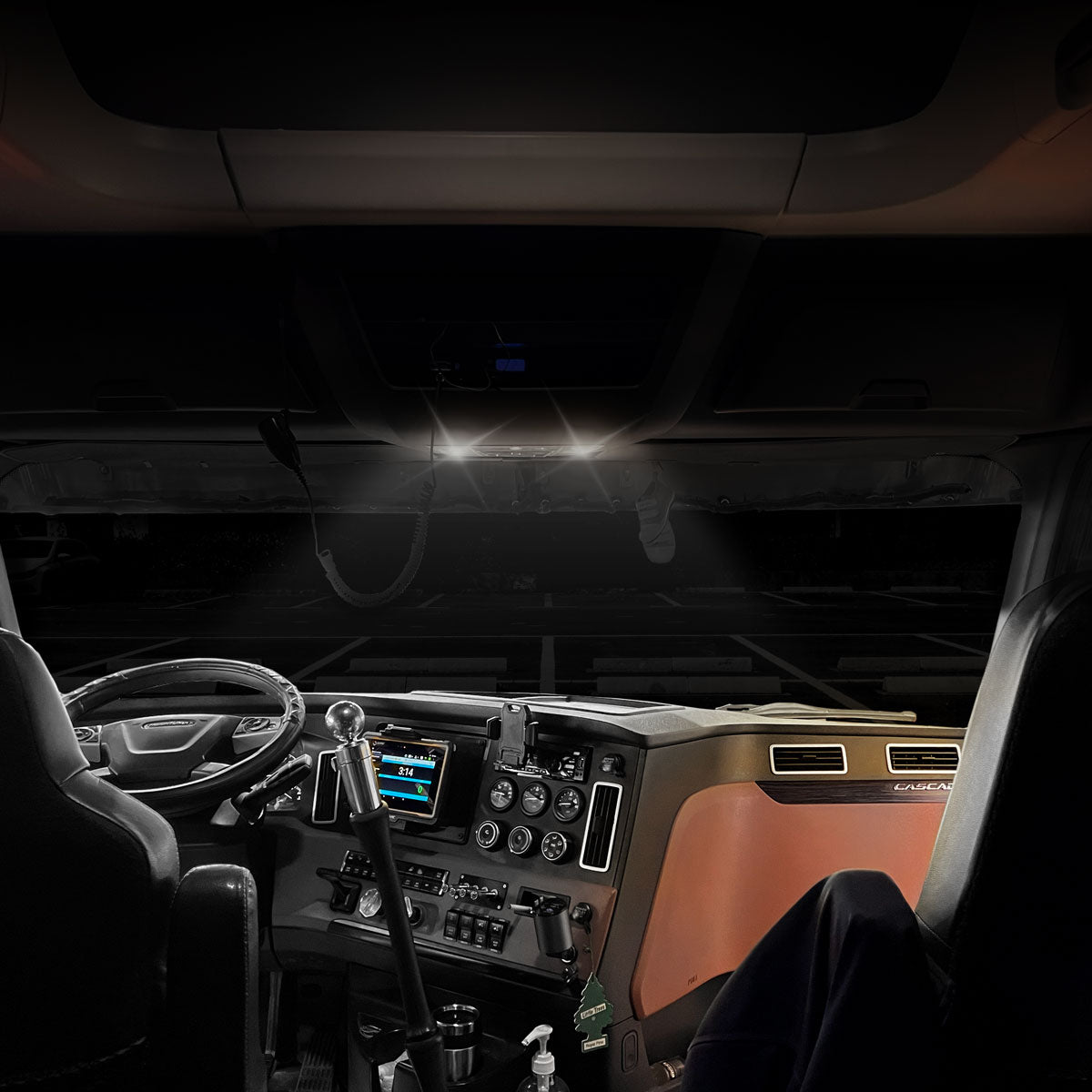 LED Interior Projector Dome & Map 7-Color Cab Light for Nedw Gen Freightliner