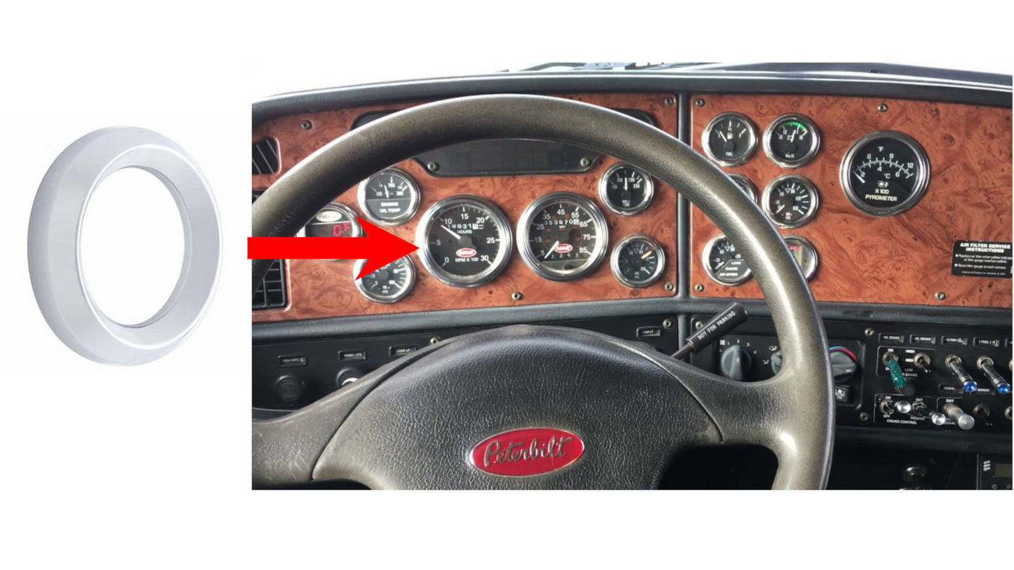 Speed/Tachometer Gauge Bezel For Freightliner/Peterbilt Trucks