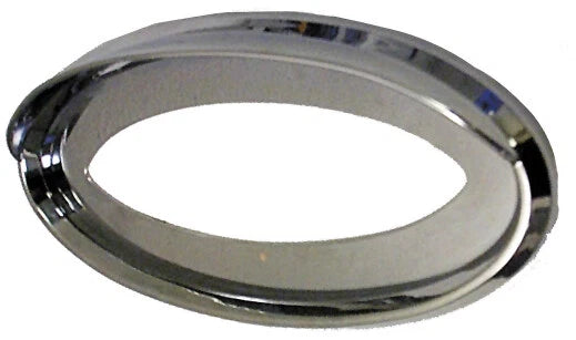 Chrome Bezel With Visor For 7-7/8" X 3-1/4" Peterbilt Emblem
