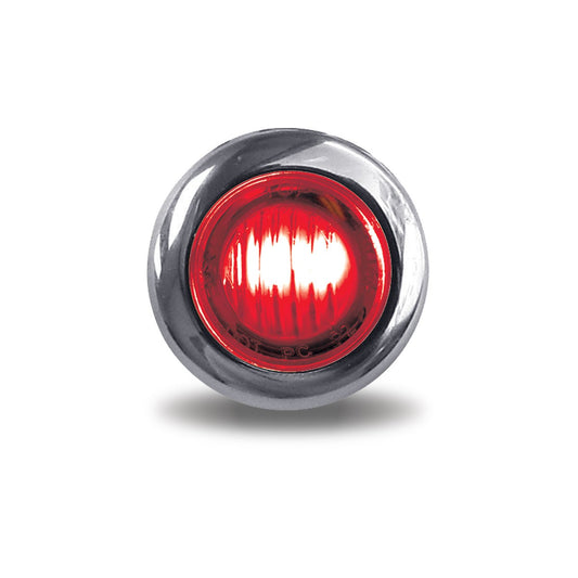 Red Mini Button LED Turn Signal & Marker Light