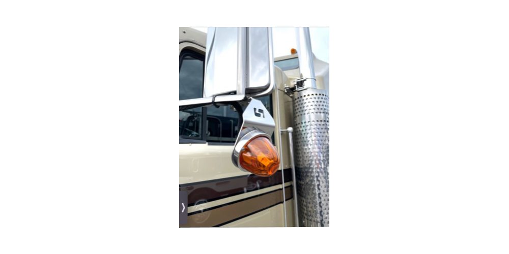 45-Degree Angled Light Mount Bracket - Billet Clamp & Stainless Steel For Universal Truck, RV, Trailer