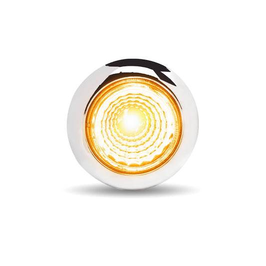 3/4" TWIST ON DUAL REVOLUTION AMBER MARKER LED LIGHT WITH REFLECTOR