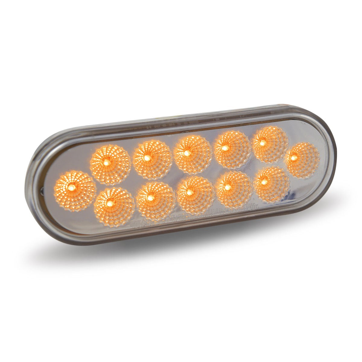 Clear Amber Turn Signal & Marker LED Oval Light