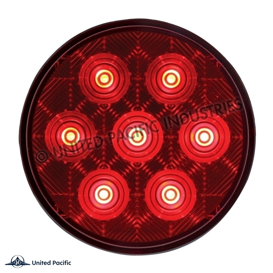 7 LED 4" Competition Series Stop, Turn & Tail Light - Red LED/Red Lens
